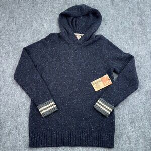 Ruff Hewn Sweater Mens Small‎ Donegal Spec Knit Pullover Hoodie Pullover Blue